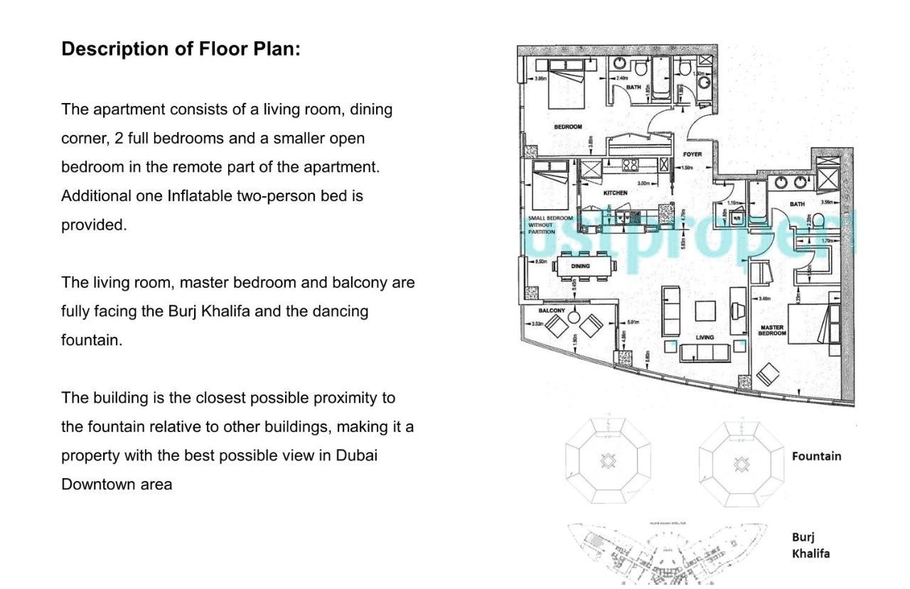 Elite Royal Apartment - Full Burj Khalifa & Fountain View - Brilliant - 2 Bedrooms & 1 Open Bedroom Without Partition Dubai Exterior foto